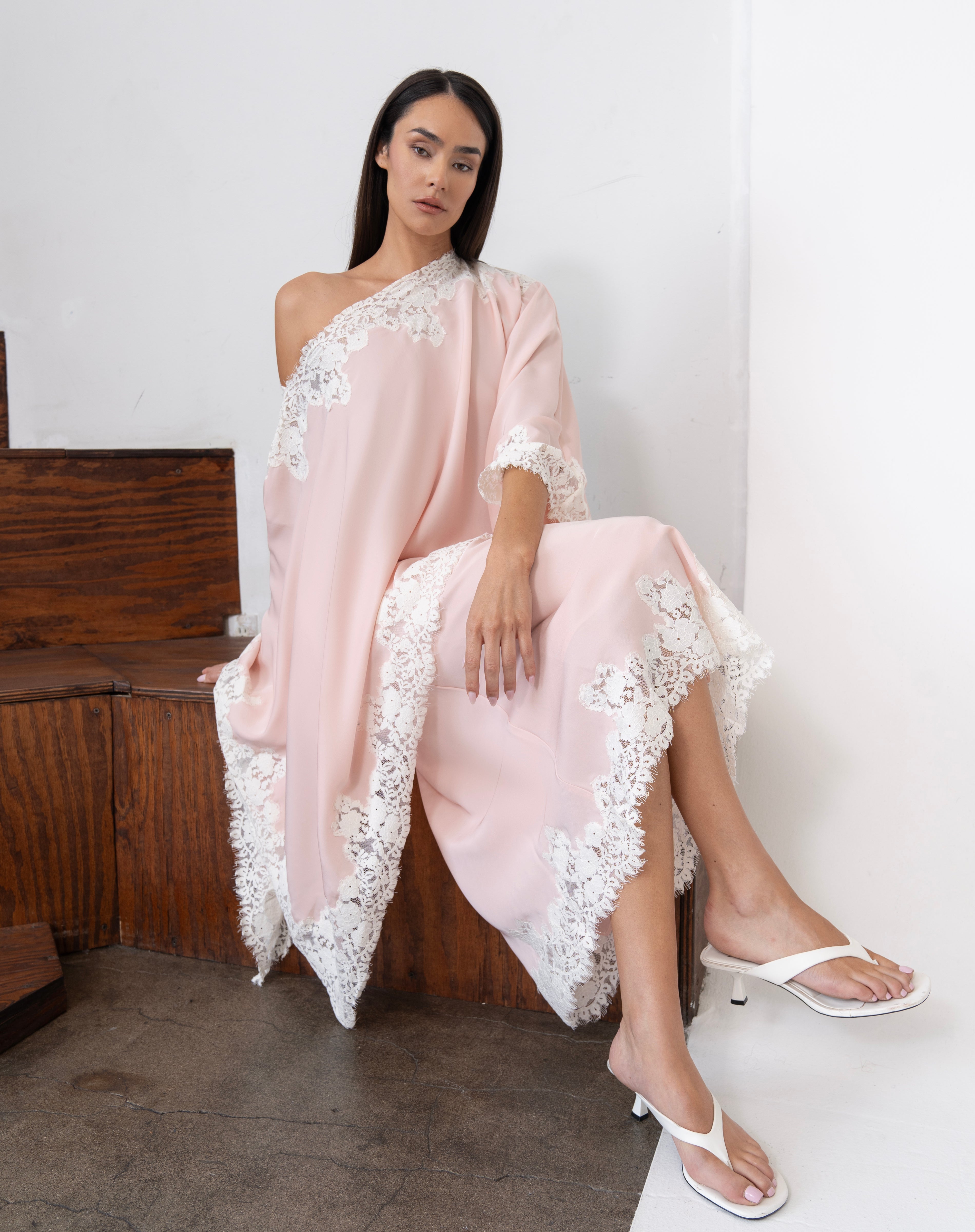 Heather Lace Skirt, Pink | The Bekk