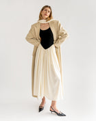 Loie Oversized Maxi Coat, Tan