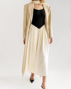 Loie Oversized Maxi Coat, Tan