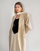 Loie Oversized Maxi Coat, Tan