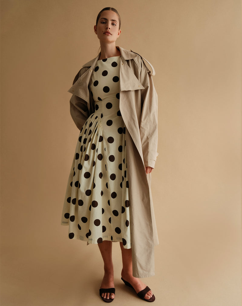 Eira Trench Coat, Tan