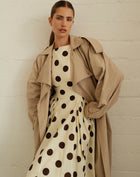 Eira Trench Coat, Tan