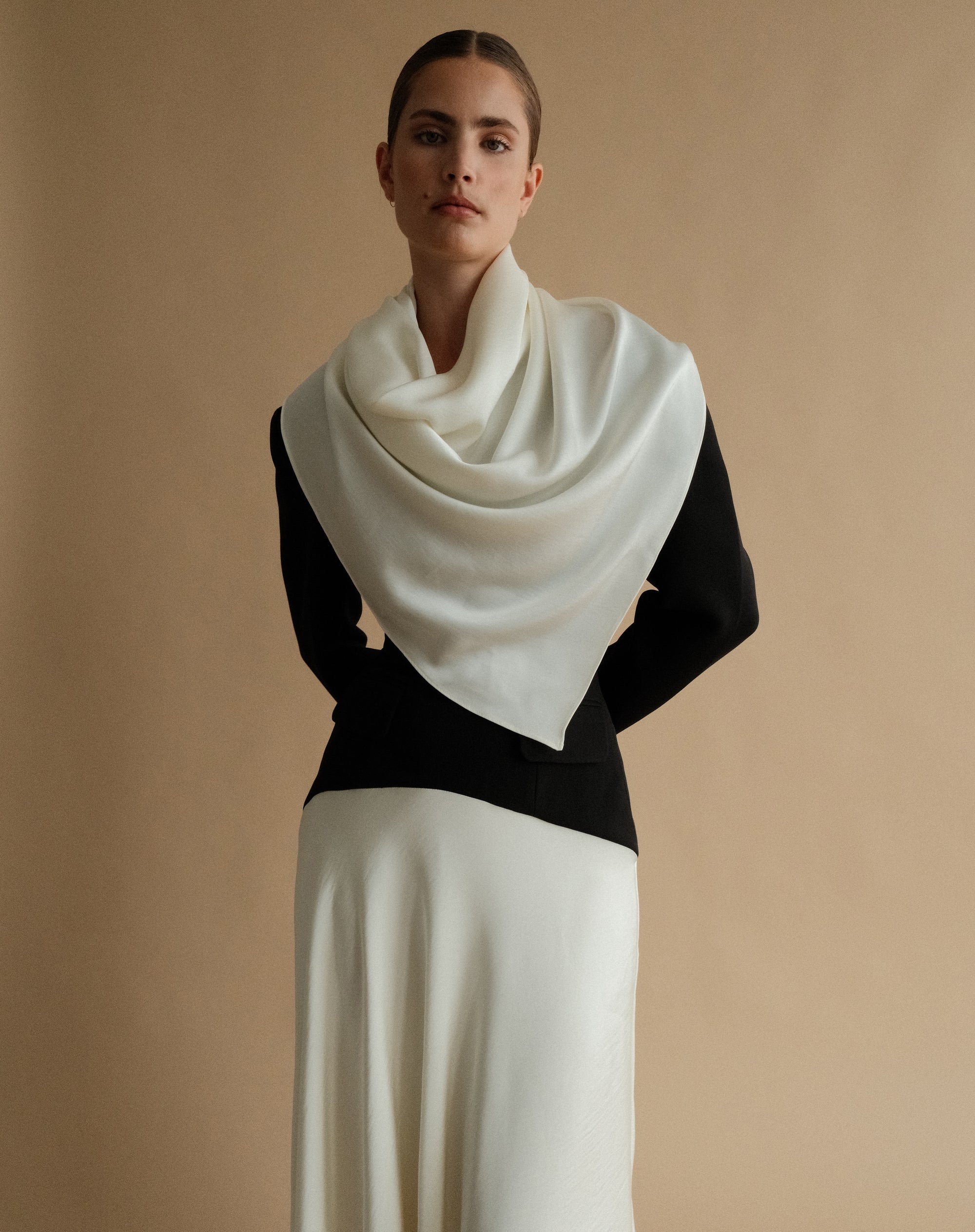 Phoebe Dress, Black/White