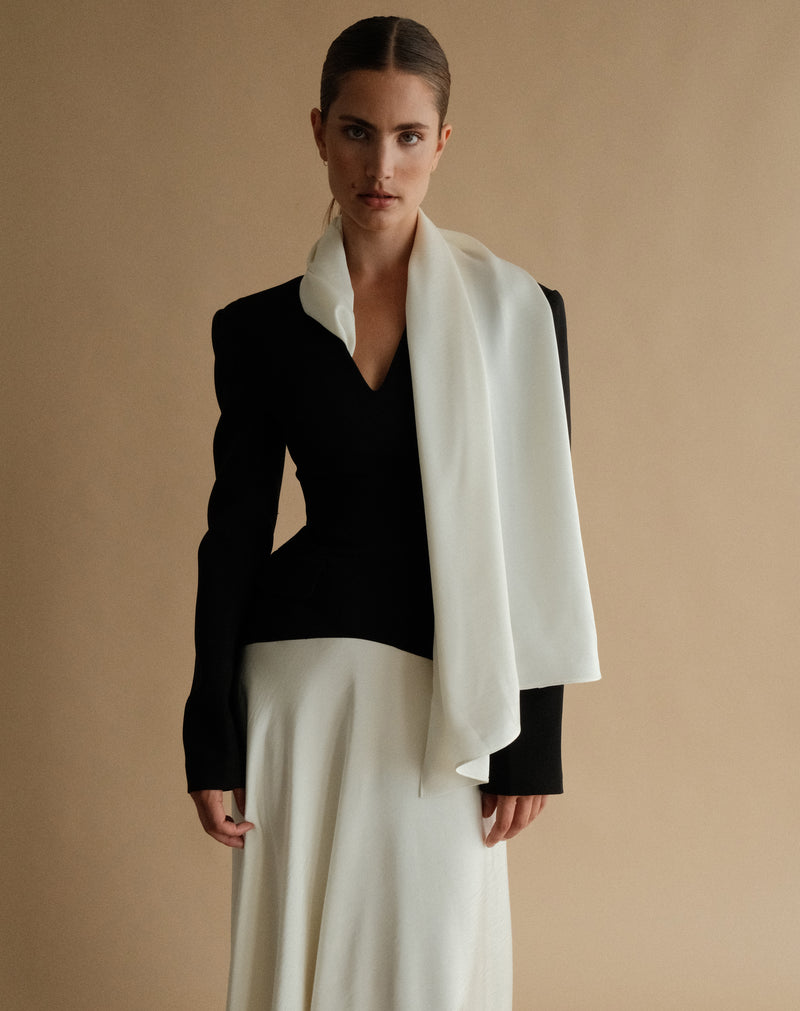 Phoebe Dress, Black/White