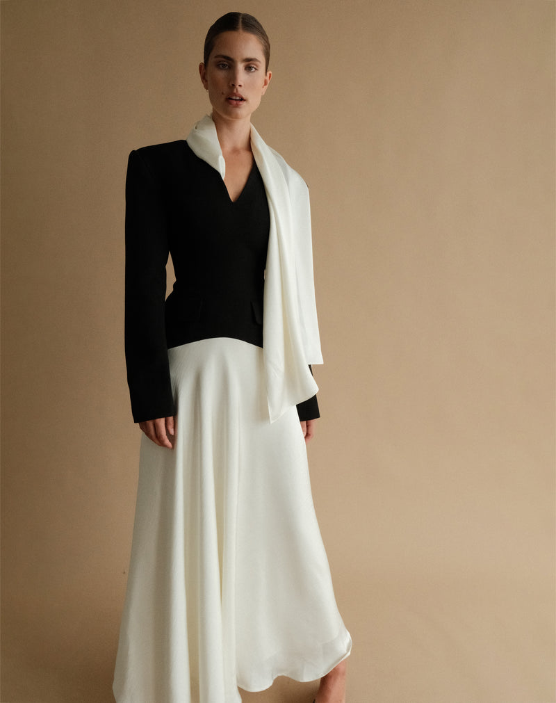 Phoebe Dress, Black/White