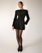 Myra Mini Dress, Black
