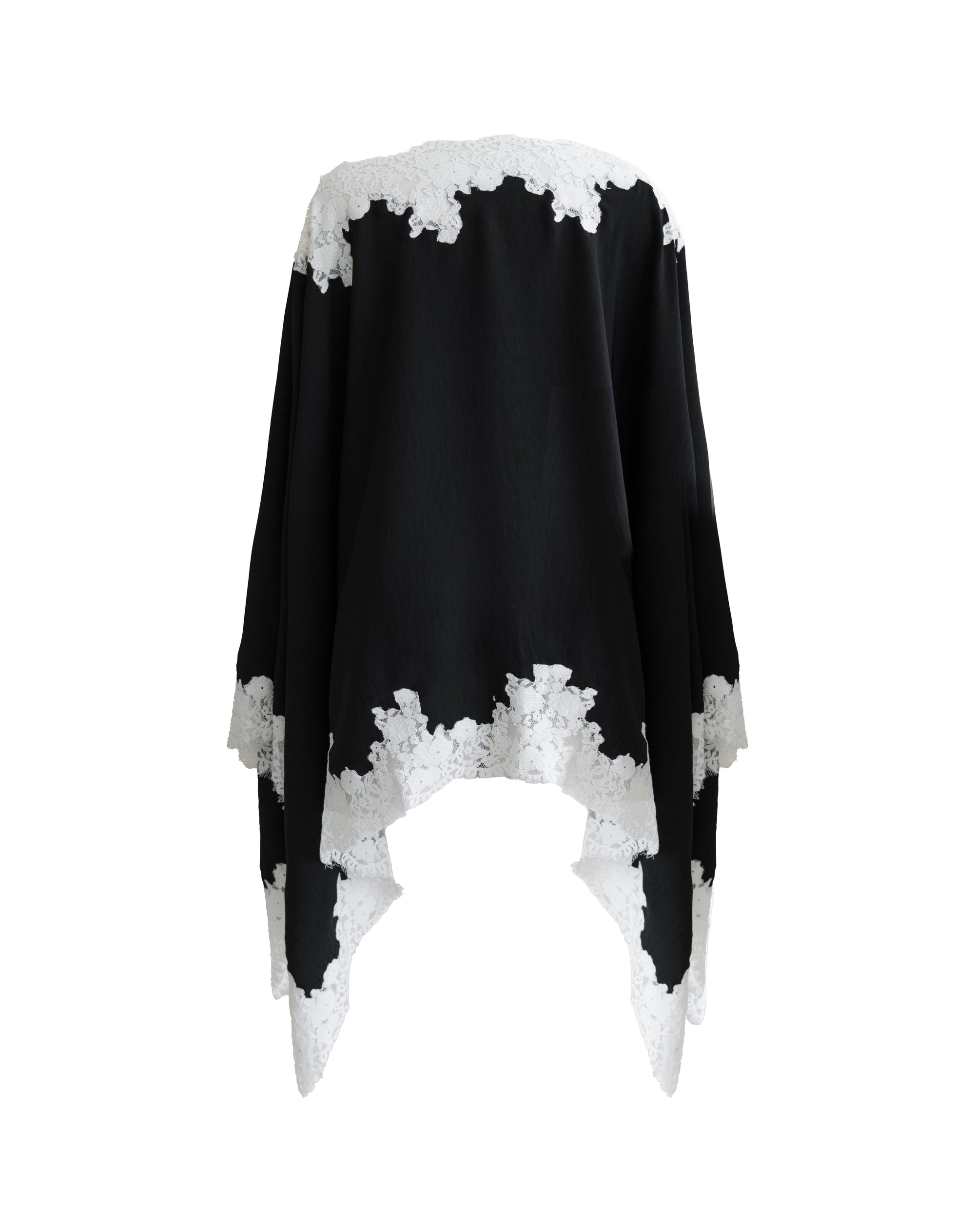 Elsie Lace Cape Top, Black