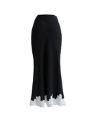 Heather Lace Skirt, Black