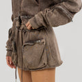 Matilda Cargo Mini Skirt, Vintage Washed Brown - The Bekk