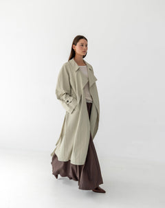 Nevaeh Maxi Flared Skirt, Brown - The Bekk