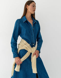Taylor Fringe Hem Oversized Knit Sweater, Ivory - The Bekk