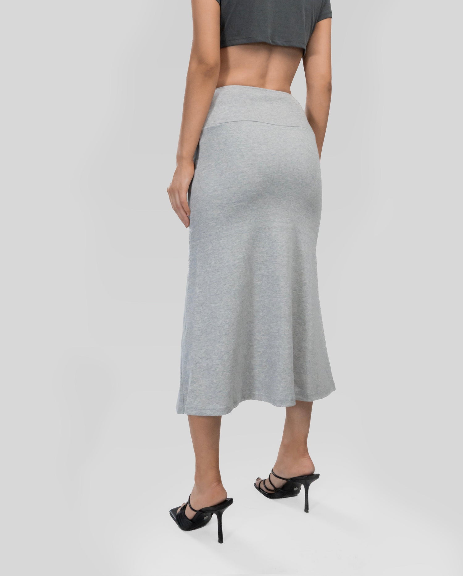 Reese Venus Graphic Flare Skirt / Grey - The Bekk